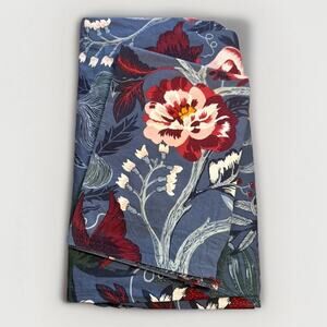 IKEA FILODENDRON Button Duvet Cover & Sham Art Nouveau Blue TWIN Bedding